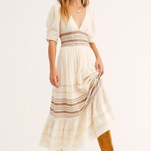 BRAND NEW Free People Delicacy Midi Dress Size 12